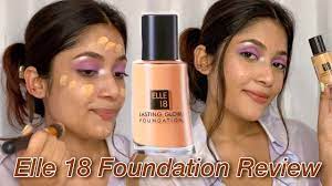 elle 18 lasting glow foundation review