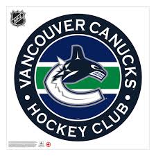 Vancouver canucks hockey sticks, autographed hockey sticks. Vancouver Canucks 36x36 Team Stripe Logo Repositional Wall Decal Hhofecomm