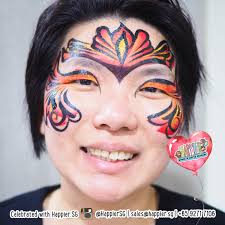 masquerade mask face paint makeup
