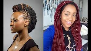 The hairstyle makes your hair look fuller. 45 Latest Brazilian Wool Hairstyles For Cute Ladies Faux Locs Twist Cornrows African Hairstyles Fashion Style Nigeria