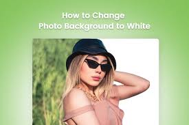 how to change photo background to white