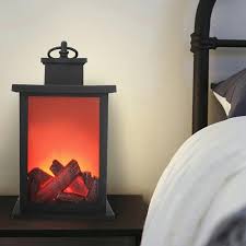Led Fireplace Lantern Flamless Log