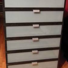 Ikea Hopen 6 Drawer Frosted Glass