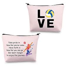 volleyball pouch makeup bag