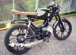custom mopeds tomos targa cafe racer