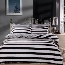 White Striped Bedding Quilt Duvet Doona