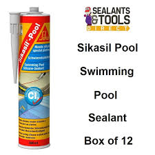 Sika Sikasil Pool Swimming Pool Silicone Sealant Box Of 12