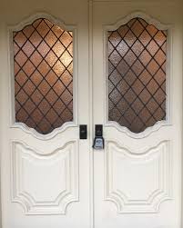 Diamond Leaded Entryway Door Panels
