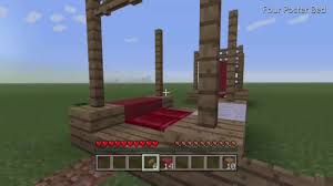 four poster bed minecraft tutorial