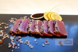 seared tuna slices seafood bazaar