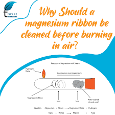 Why Should a magnesium ribbon be cleaned before burning in air? – Tiwari  Academy Discussion