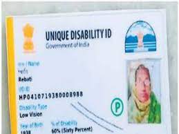 s handicapped udid card in hrtc buses
