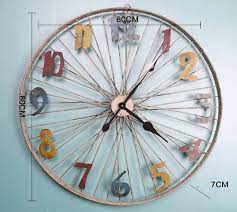bicycle wheel wall clock bicycle