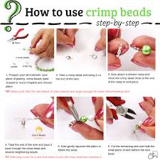 How To Use Crimp Beads Shape Tools Size Chart Jewelry