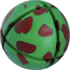 goughnuts ball dog toy green red for