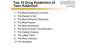 Top Ten Epidemics Of Teen Addiction