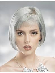 Holders of thick hard hair can wear a hairstyle with a clear contour, and women with thin sparse hair can recommend soft waves and cascading haircut bob. Classic Short Bob Cut Ladies Grey Hair Wig With Bangs Rewigs Co Uk