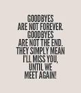 say farewell