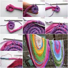 diy crochet rug with fabric ss