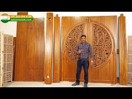 latest teak wood main door design
