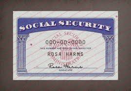 social security card template 06 psd