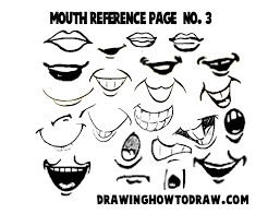 drawing cartoon ilrated mouths