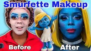 transforming into a smurfette makeup