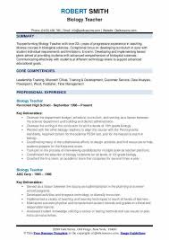 It's detailed, tailored to the teaching job, and includes. Biology Teacher Resume Samples Qwikresume Amazing Biology Teacher Resume Samples Qwikresume Biology Student R Manager Resume Teacher Resume Resume Examples
