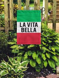 La Vita Bella Italian Garden Flag