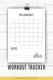free workout planner printable easily