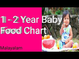 1 To 2 Year Baby Food Chart Malayalam Youtube