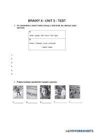 Brainy 4 unit 5 test interactive worksheet