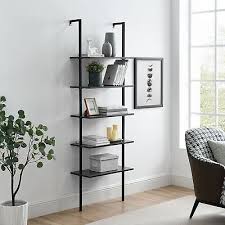 5 Tier Ladder Shelf Bookshelf Wall