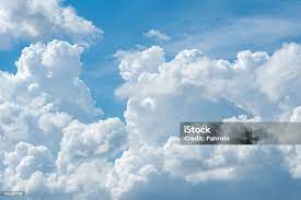 Fluffy White Clouds On Blue Sky Stock Photo Download Image Now Istock gambar png