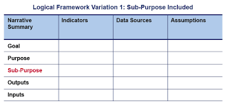 logical framework variations program