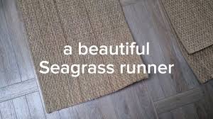 a beautiful seagr stair runner from