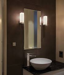 bathroom wall light with opal glass