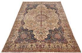 10x14 beige antique kermanshah rug
