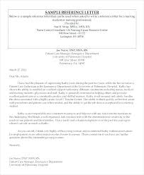 Nursing Reference Letter Sample Recommendation Format How To A Of