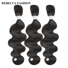 Shop.alwaysreview.com has been visited by 1m+ users in the past month Rebecca Brazilian Remy Body Wave Bulk Human Hair For Braiding 3 Bundles Free Shipping 10 To 30 Inch Nat Human Braiding Hair Color Extensions Braided Hairstyles