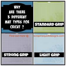 Why Are There 3 Different Mat Types For Cricut Scrap Me Quick Designs