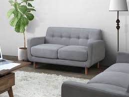 bella 2 seater sofas couches grey