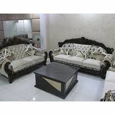 black modern wooden sofa set for home