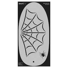 spiderweb spider makeup stencil