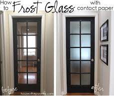 French Doors Frosted Glass