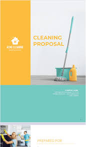 cleaning proposal template sign