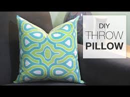 how to sew a throw pillow tutorial