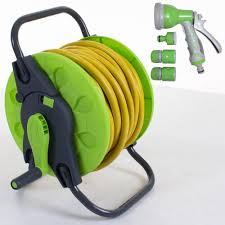 Hose Reel With 30m Yellow Hose Kit
