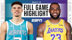 Washington (charlotte hornets) with a dunk vs the los angeles lakers, 03/18/2021. Charlotte Hornets Vs Los Angeles Lakers Full Game Highlights Nba On Espn The Global Herald
