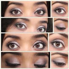 purple grey smokey eye makeup tutorial